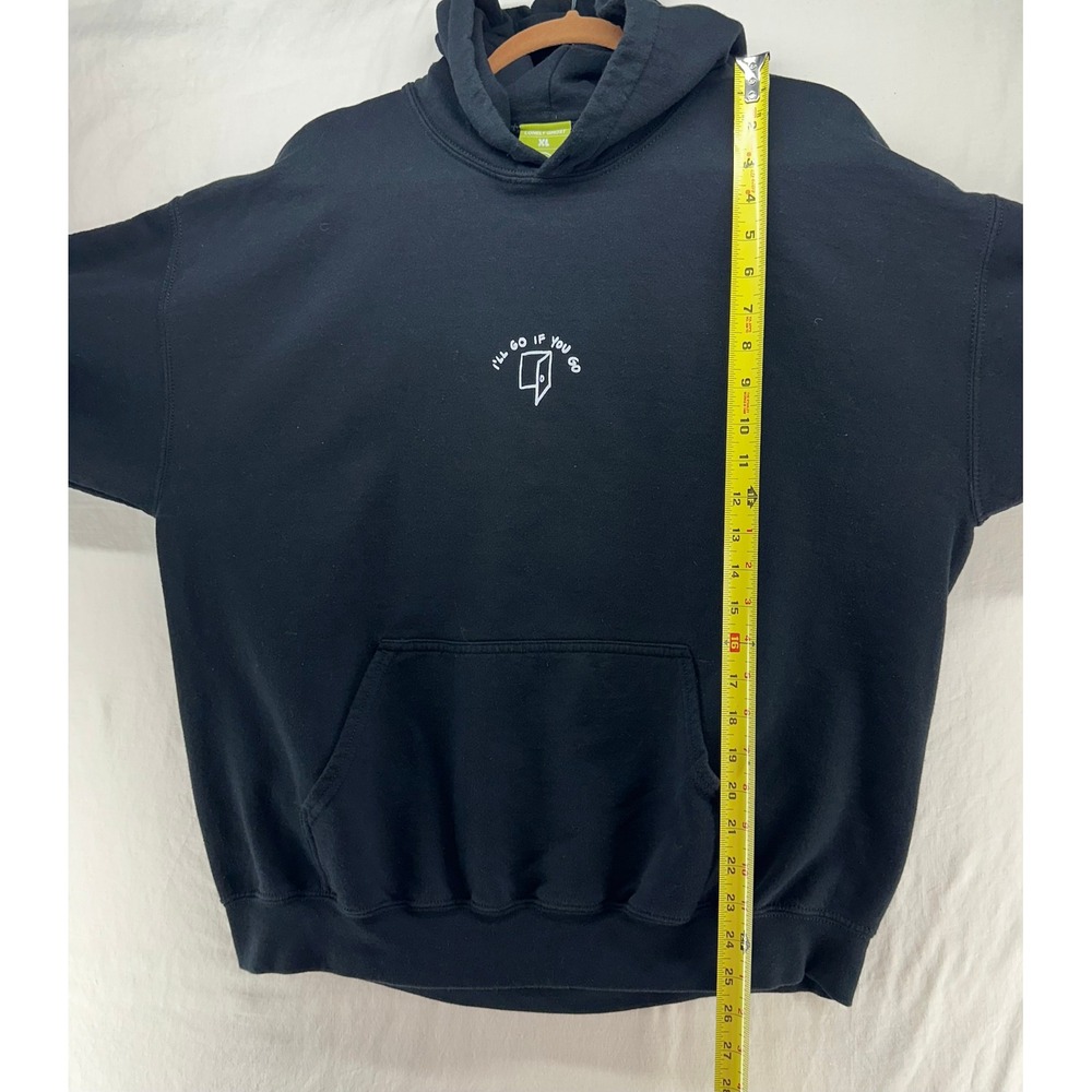 Lonely Ghost Ways To Say I Love You Hoodie Black Mens XL I'll Go If You Go - Picture 6 of 10